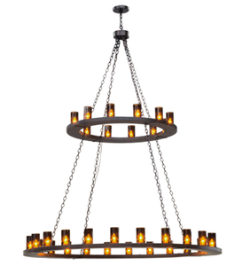 72"W Loxley 36 Lt Two Tier Chandelier
