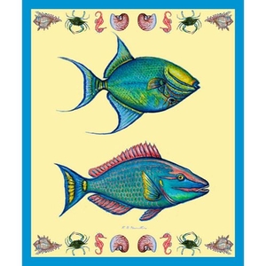 Parrot And Trigger Fish Throw