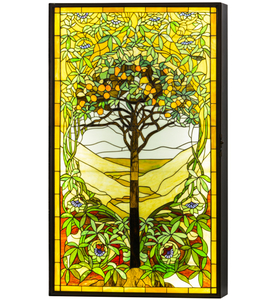 30"W Tiffany Tree Of Life Led Backlit Window Box