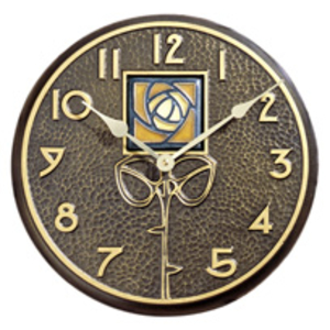 Amber Dard Hunter Rose Clock