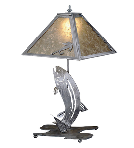 21"H Leaping Trout Table Lamp
