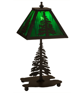 14"H Tall Pines Accent Lamp