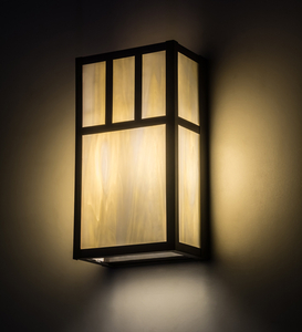 6.5"W Hyde Park Double Bar Mission Wall Sconce