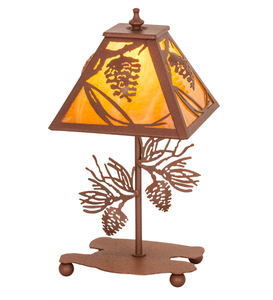 15"H Whispering Pines Accent Lamp