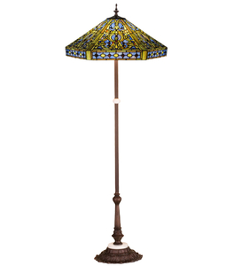 63"H Tiffany Elizabethan Floor Lamp