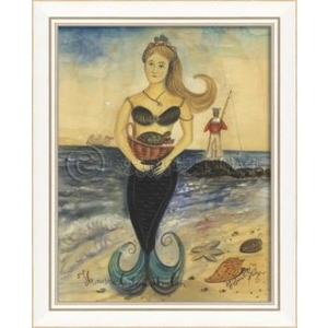 Mermaid From Avalon Framed Art