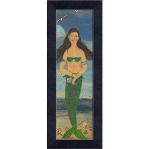 Sweetest Thing On The Beach Mermaid Framed Art