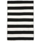 Rugby Stripe Black Rug 5' X 7'6"