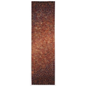 Arch Tile Red Rug 27" X 8'