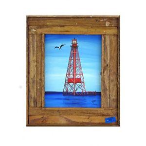 Sombrero Reef Lighthouse Framed Art Print
