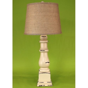 Coastal Lamp Country Squire Table Lamp - Heavy Distressed Cottage