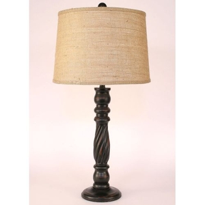 Coastal Lamp Swirl Table Lamp - Distressed Black