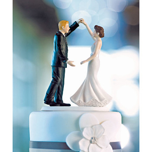 Dancing Wedding Couple Cake Topper