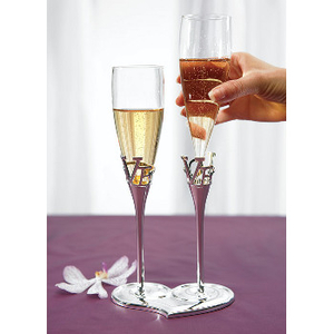 Love Heart Champagne Flutes