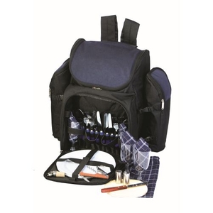 Tandoor Four Person Picnic Backpack, Navy