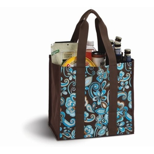 Coated Canvas Moxie Town Tote, Cocoa Cosmos
