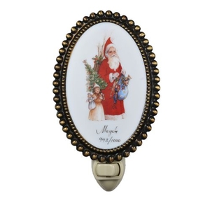 3.5" W Christmas For The Love Of Santa Fused Oval Night Light