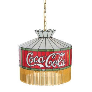 16" W Coca-Cola Fringed Pendant