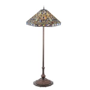 58" H Tiffany Elizabethan Floor Lamp