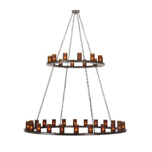 72" W Loxley 36 Lt Two Tier Chandelier