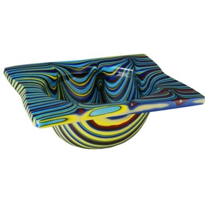 15" W Metro Fusion Tropical Glass Bowl