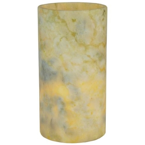 3.4" W X 6.5" H Cylinder Jadestone Light Green Flat Top Candle Cover