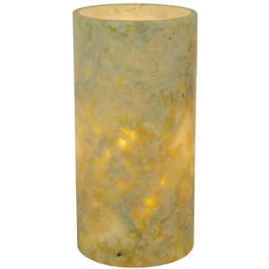 4" W X 8" H Cylinder Jadestone Green Flat Top Candle Cover