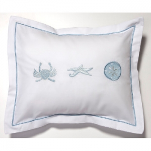 Crab, Starfish And Sand Dollar Boudoir Pillow