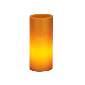 3" W X 8" H Poly Resin Amber Flat Top Candle Holder