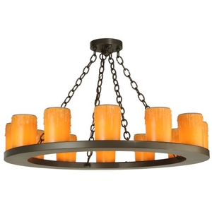 36" W Loxley 12 Lt Chandelier
