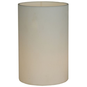 4" W X 6" H Cylinder White Flat Top Shade