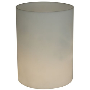 6" W X 8" H Cylinder White Flat Top Shade
