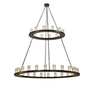 72" W Loxley 36 Lt Two Tier Chandelier