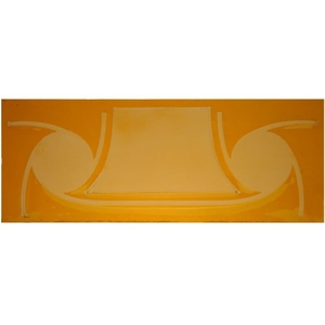 5.25" H X 14" W Metro Fusion Amber Glass