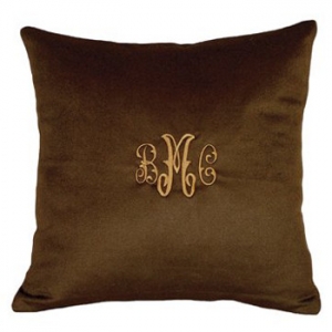 Cashmere Brown Pillow Personalized Brown