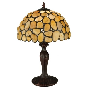 19.5" H Agata Yellow Table Lamp