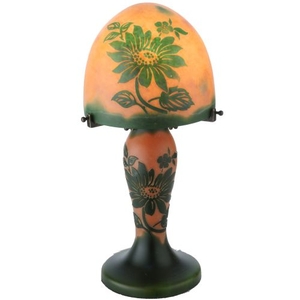 15" H Galle Clarissa Lighted Base Table Lamp