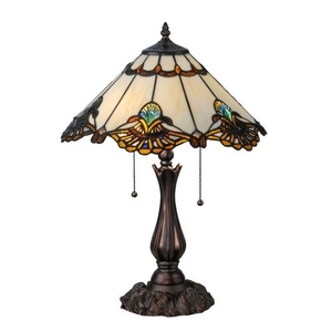21" H Shell With Jewels Table Lamp