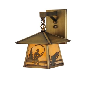 8" W Stillwater Fly Fishing Creek Hanging Wall Sconce