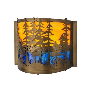 11.5" W Tall Pines Wall Sconce