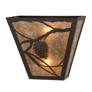 13" W Whispering Pines Wall Sconce