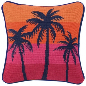 City Inspire Np Palm Orange Pillow