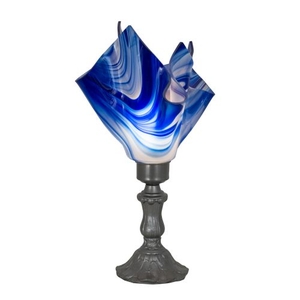 13.5" H Metro Swirl Handkerchief Accent Lamp
