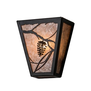 7" W Whispering Pines Wall Sconce