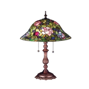 22" H Tiffany Rosebush Table Lamp