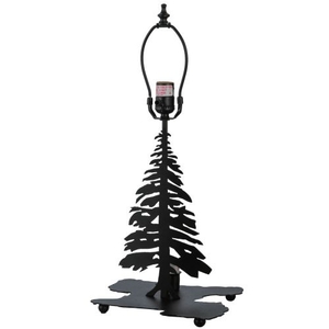 14" H Tall Pines W/Lighted Base Table Base