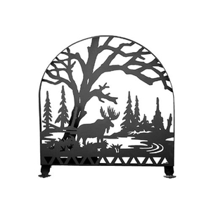 30" W X 30" H Moose Creek Arched Fireplace Screen