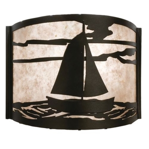 12" W Sailboat Wall Sconce