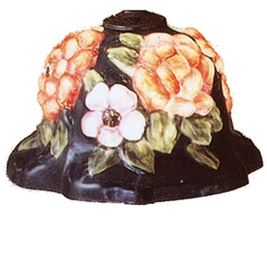 10" W Puffy Bonnet Floral Shade