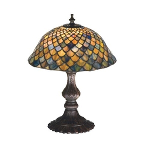 15" H Tiffany Fishscale Accent Lamp
